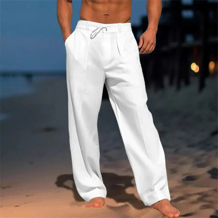 LAURENT MONACO | CLASSIC LINEN PANTS FOR MEN
