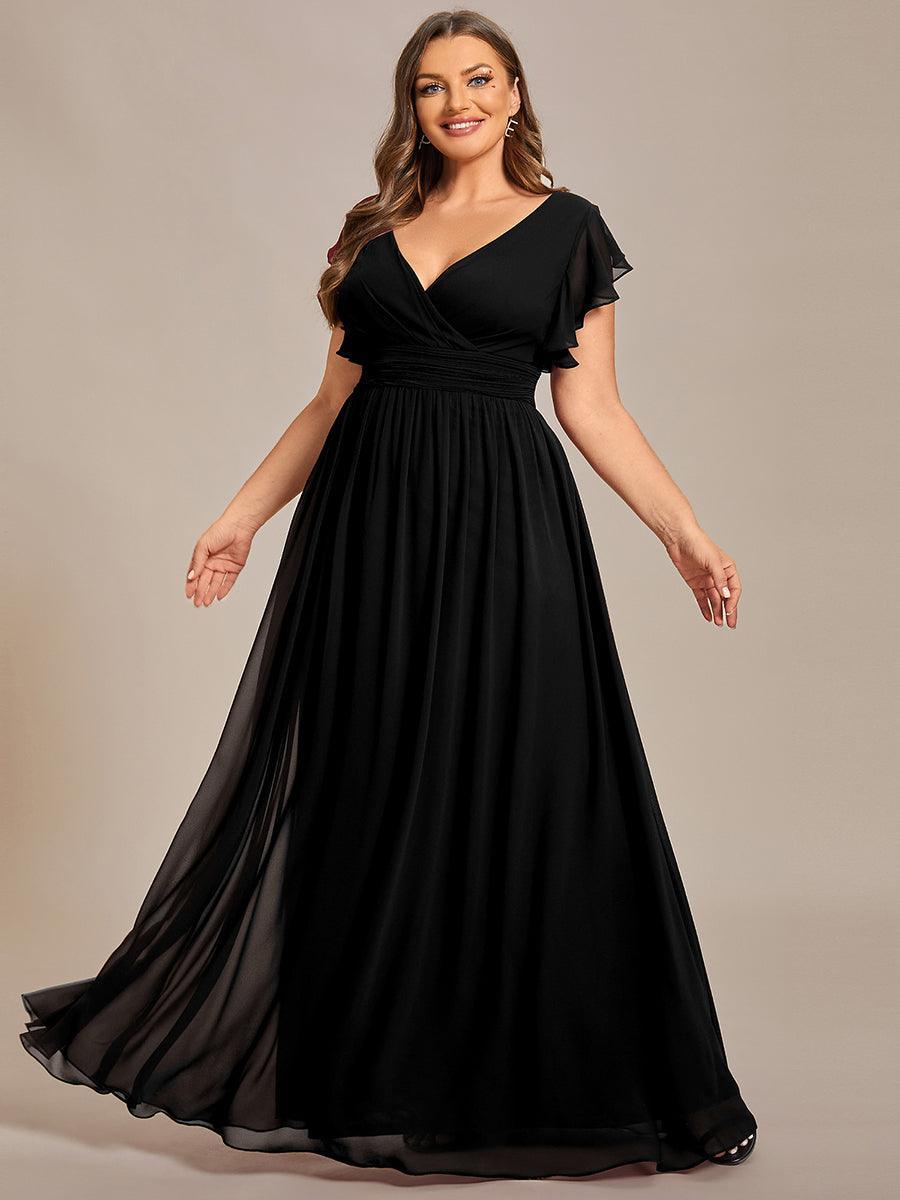 Elegant Open Back Long Chiffon Bridesmaid Dress - Elena Harper