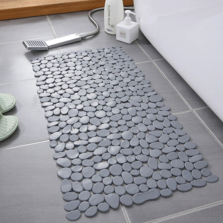 Bath Mat Pebble Structure PVC with Suction Cups, Anti-Slip