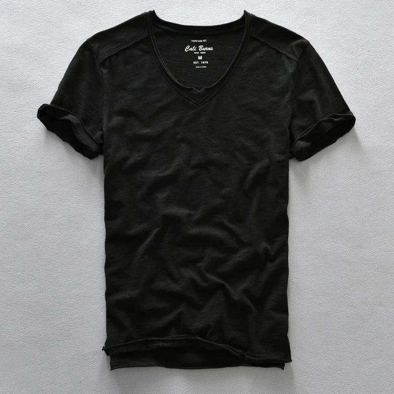 Claus - V-Neck T-Shirt - Comfortable - Men
