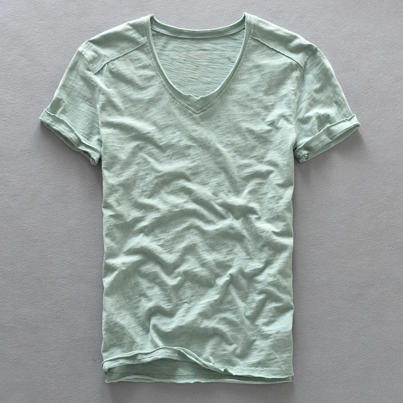 Claus - V-Neck T-Shirt - Comfortable - Men