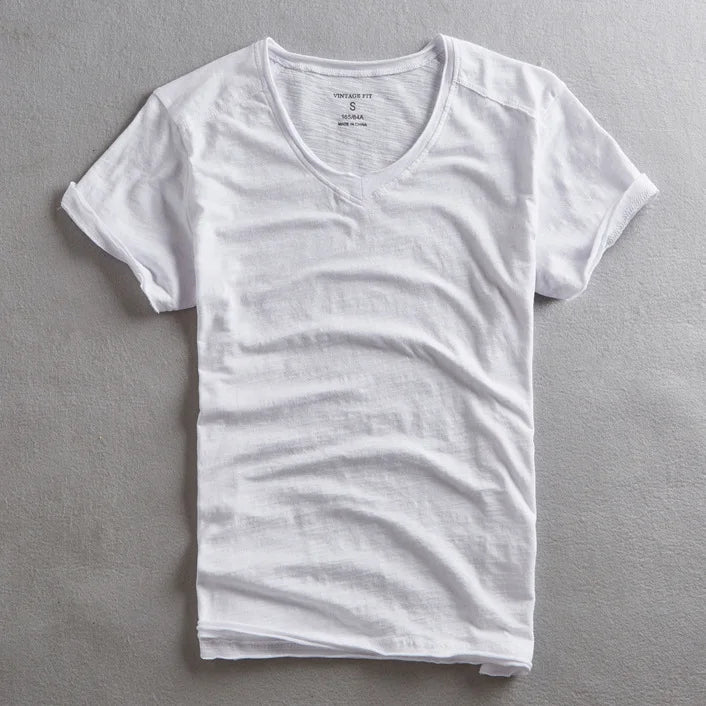 Claus - V-Neck T-Shirt - Comfortable - Men