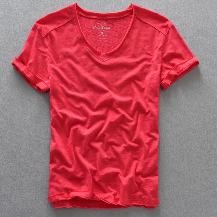 Claus - V-Neck T-Shirt - Comfortable - Men