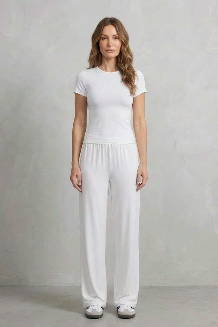 Women's Fitted Top and Wide-Leg Trouser Co-ord Set Felisande - Elena Harper