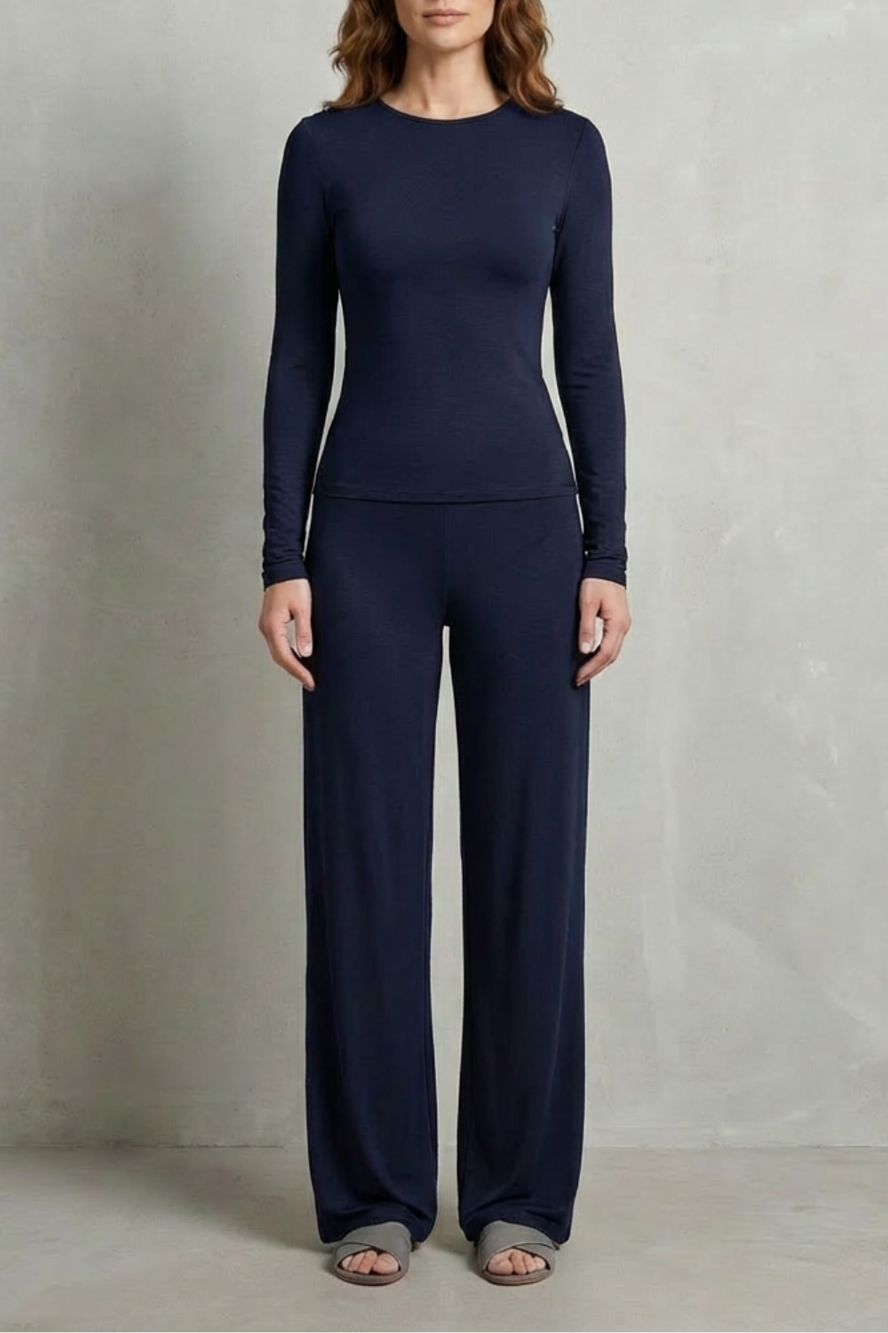 Women's Fitted Top and Wide-Leg Trouser Co-ord Set Felisande - Elena Harper