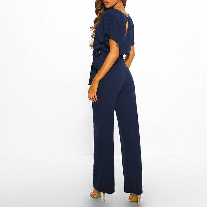 Carla | Elegant Summer Jumpsuit with Belt and Wide Leg