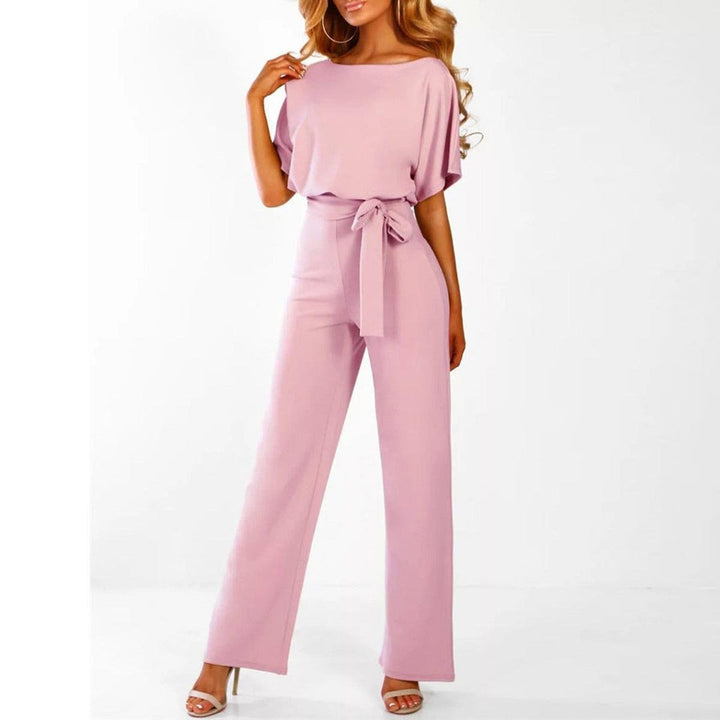 Carla | Elegant Summer Jumpsuit with Belt and Wide Leg