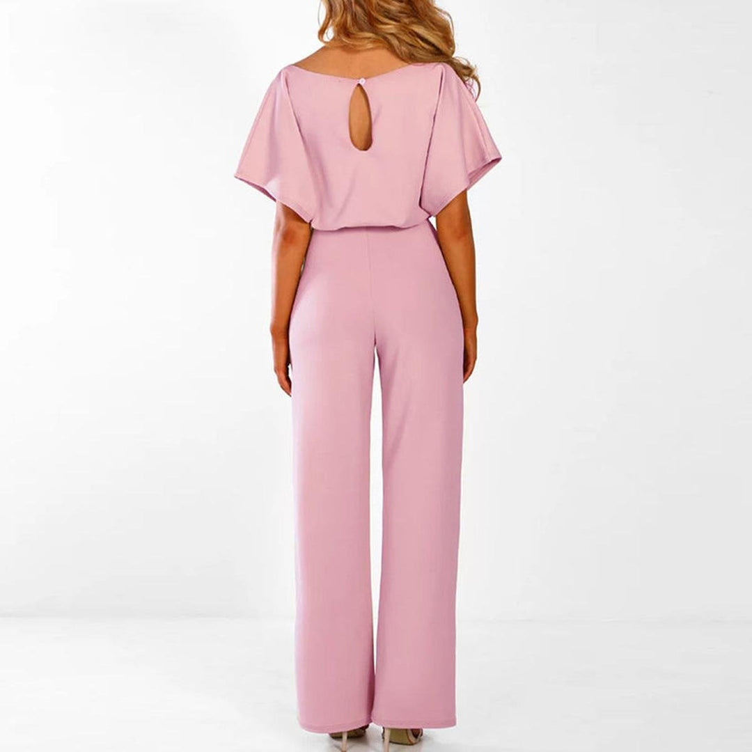 Carla | Elegant Summer Jumpsuit with Belt and Wide Leg