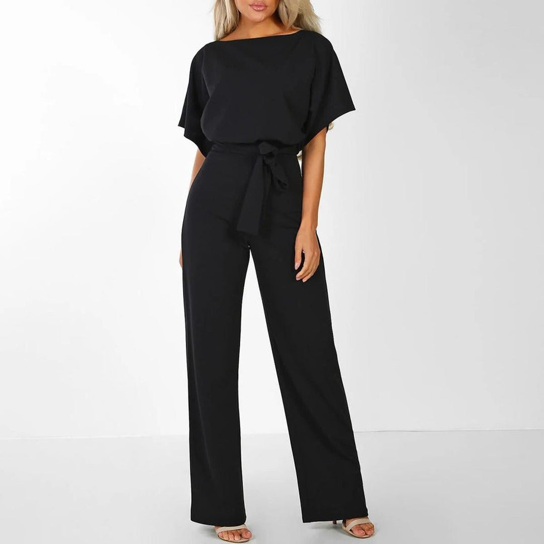 Carla | Elegant Summer Jumpsuit with Belt and Wide Leg