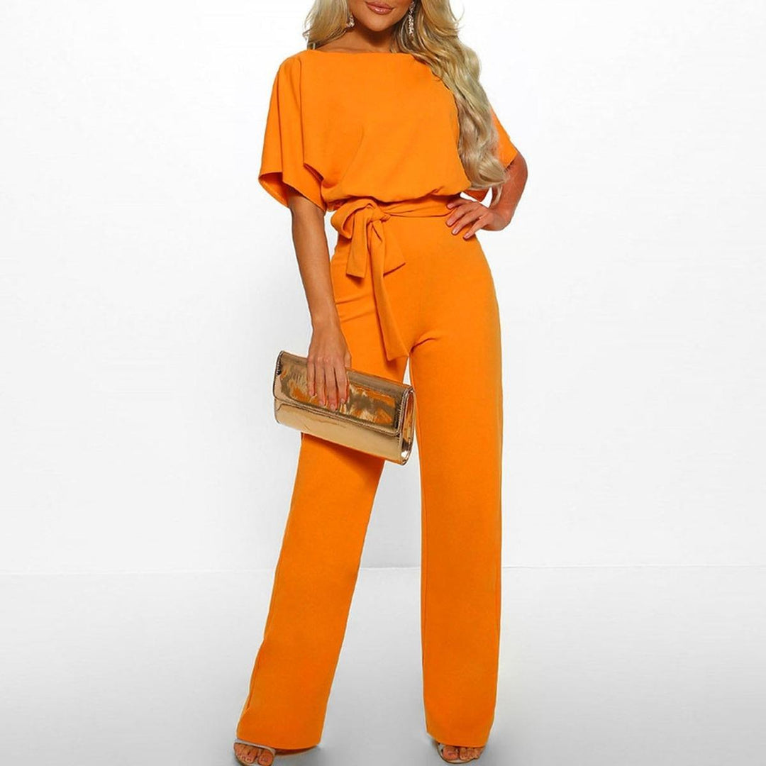 Carla | Elegant Summer Jumpsuit with Belt and Wide Leg