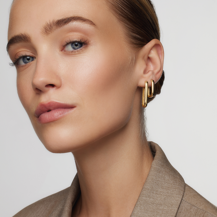 Vivarynne™  |  Icon Hoops 18k Gold