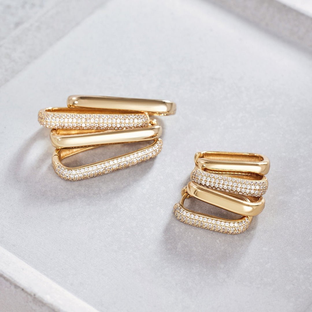 Vivarynne™  |  Icon Hoops 18k Gold