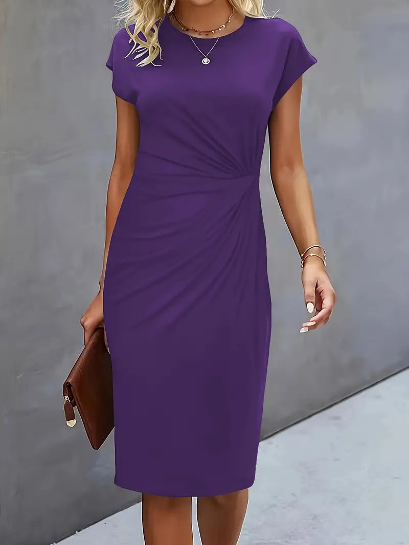 Katrien – Timeless Midi Dress with Flattering Silhouette