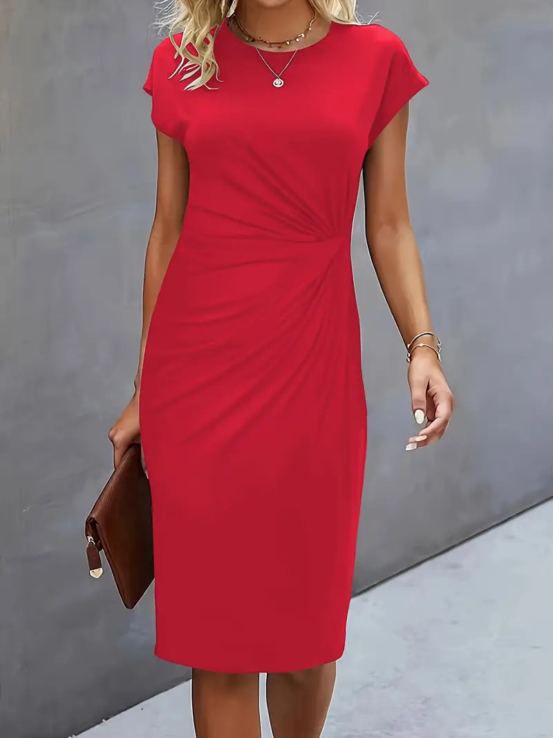 Katrien – Timeless Midi Dress with Flattering Silhouette