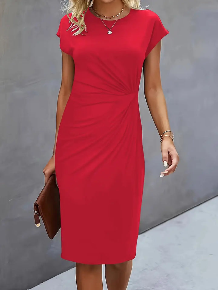 Katrien – Timeless Midi Dress with Flattering Silhouette