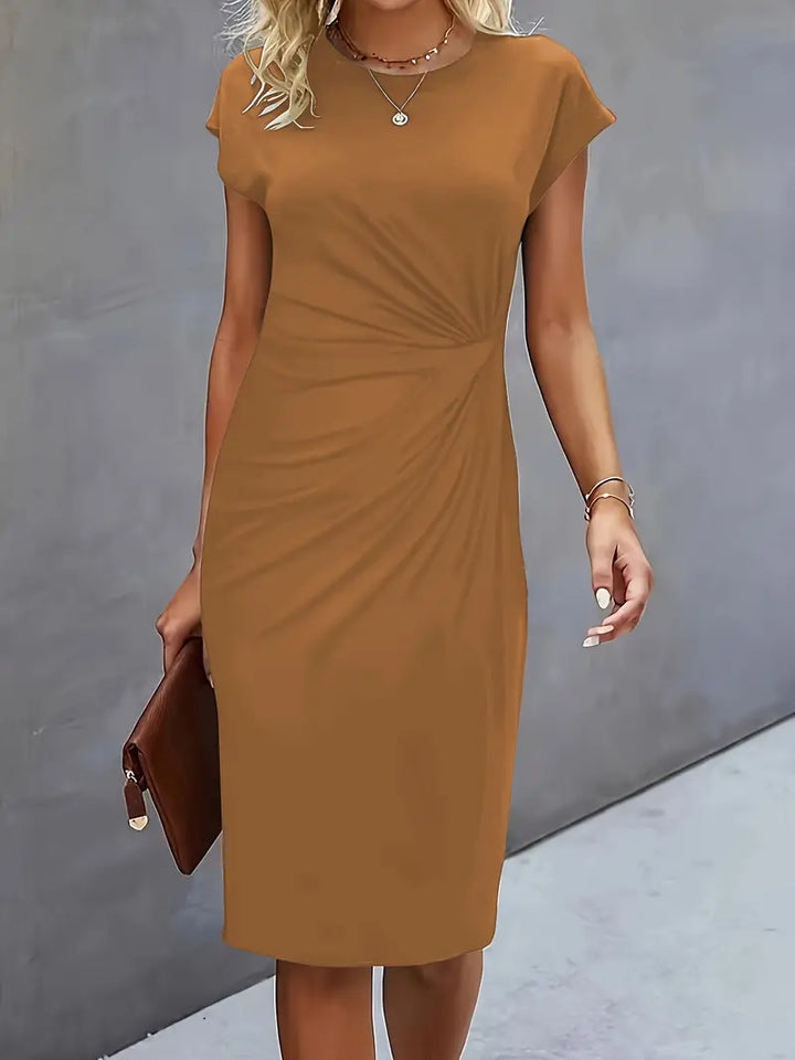 Katrien – Timeless Midi Dress with Flattering Silhouette