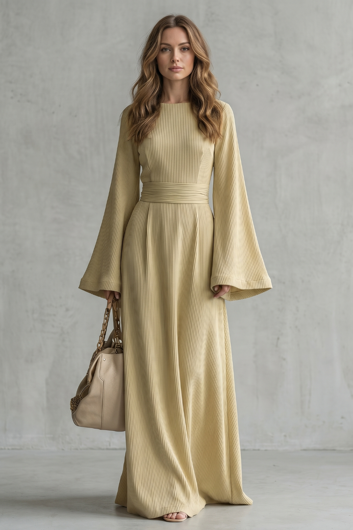 Elowen – Pleated grace elegance – Maxi dress