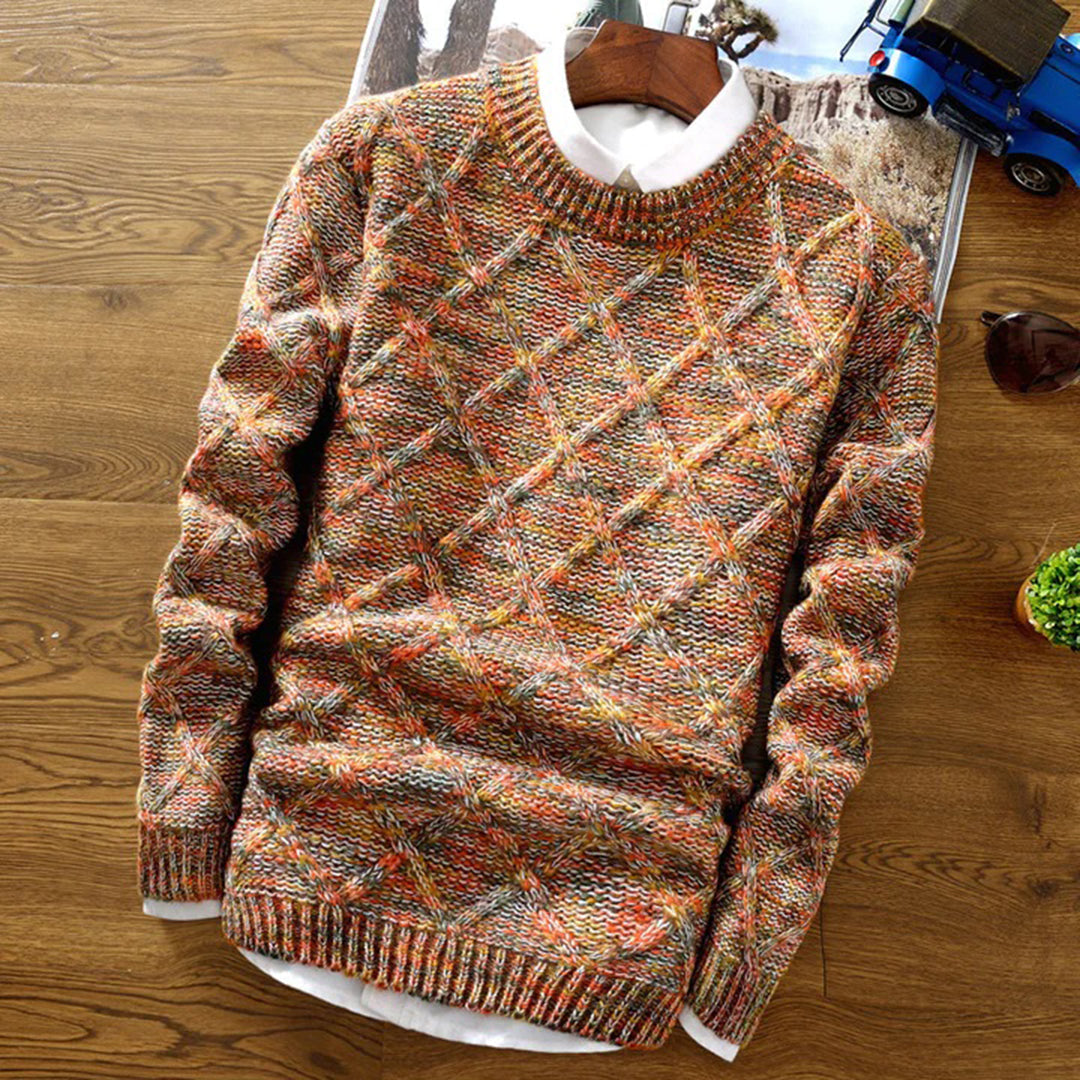 Thick Knit Winter Sweater for Men – Classic Style, Warm and Comfortable