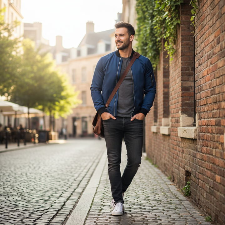 HARRINGTON OXFORD | SLIM BOMBER JACKET FOR MEN