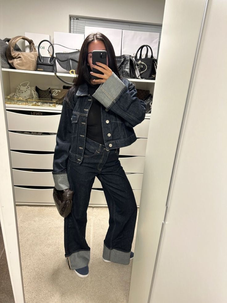 Chic and Stylish Denim Set for Women - Casual, Elegant