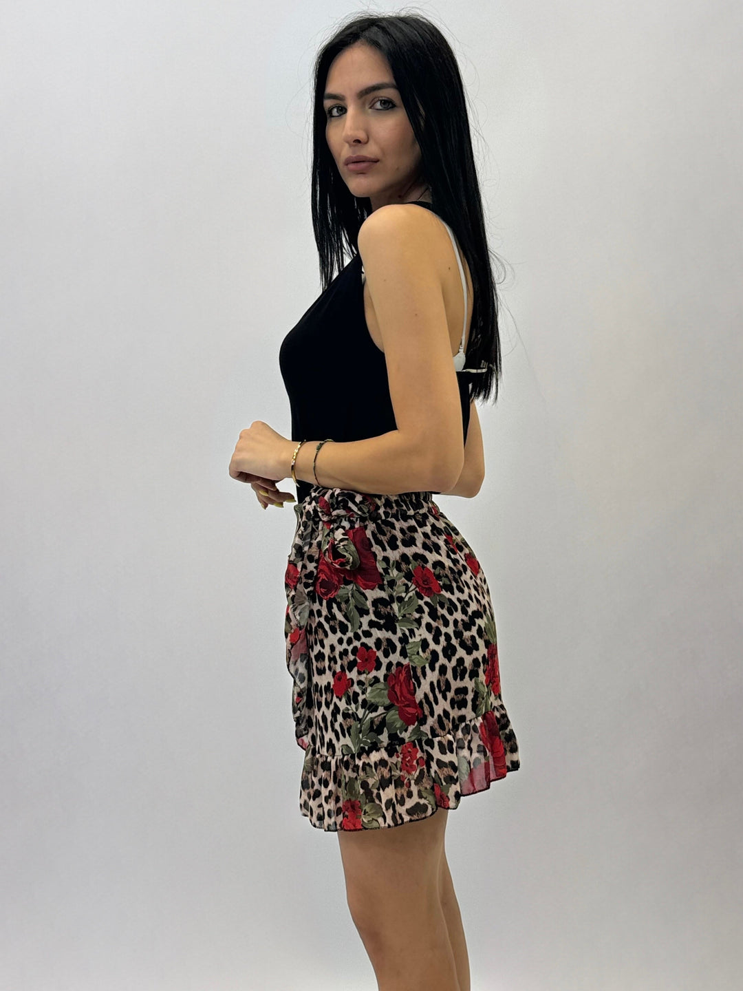 Carmen™  |  Ruffled Print Mini Skirt