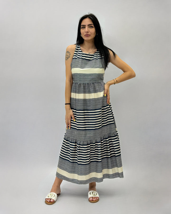 Margot™  |  Sleeveless Long Striped Dress