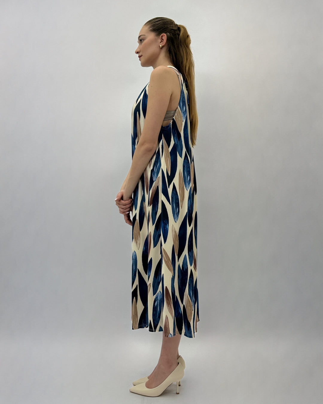 Halter™  |  Neck Printed Dress
