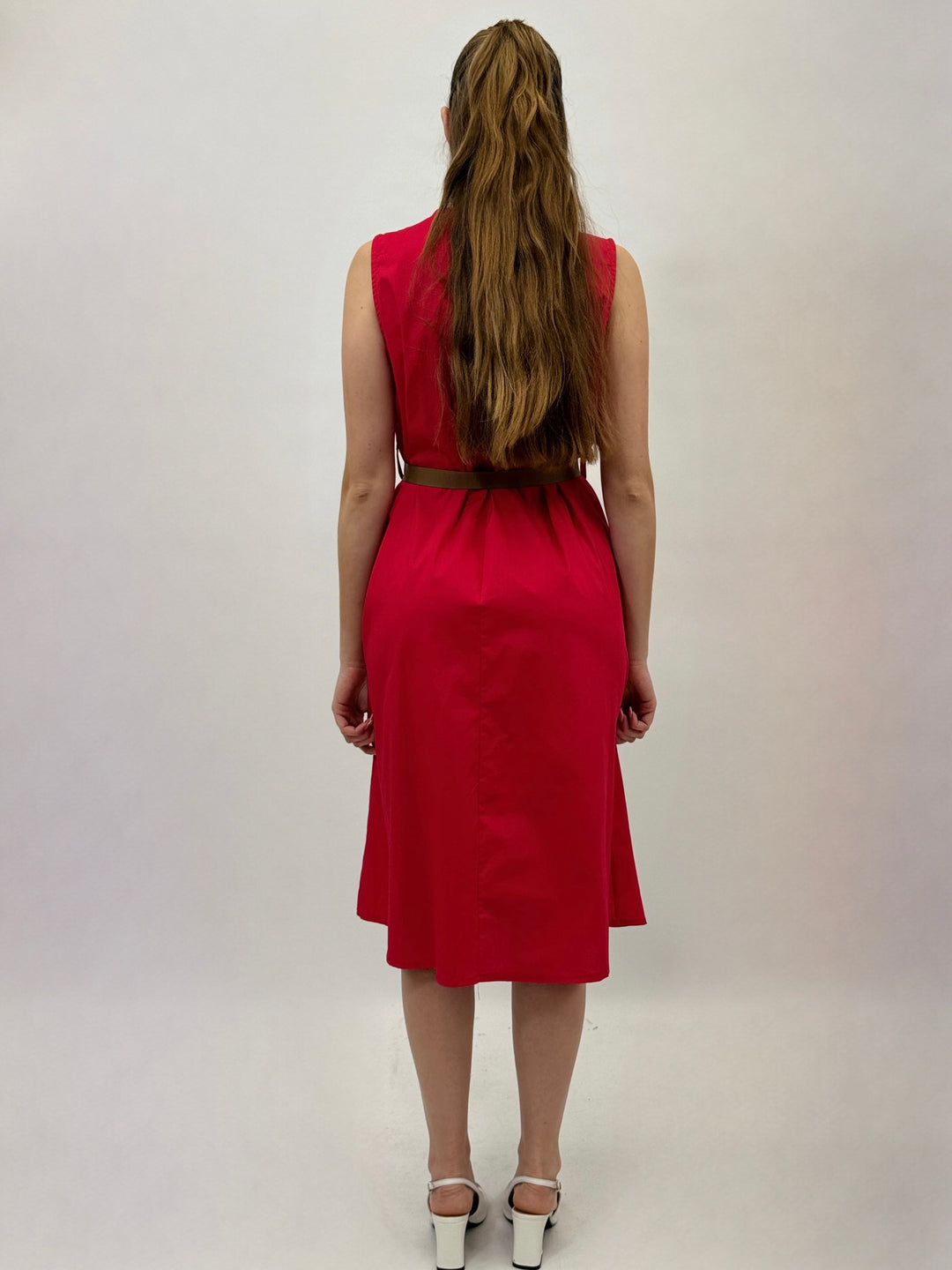 Xenia™  |  V-neck Dress Belt Detail