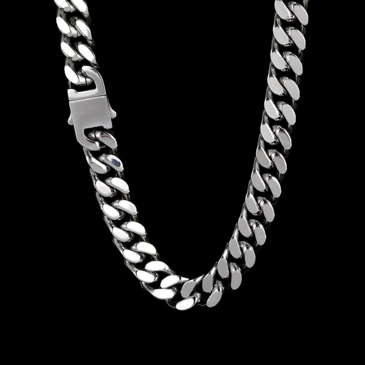 Men's Cuban Link Chain Necklace - Gold & Silver Plated
