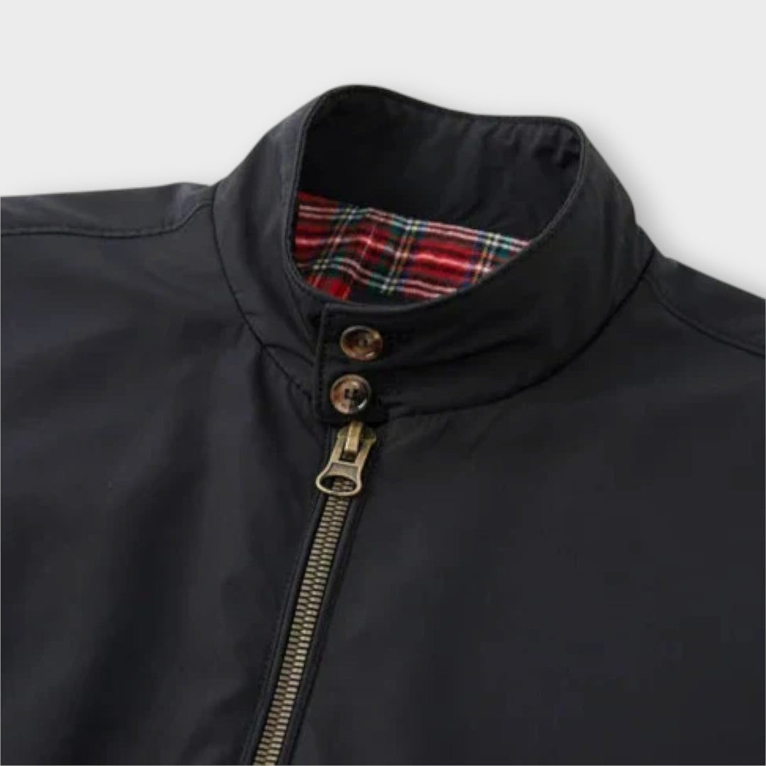 Lightweight Zip-Up Jacket for Men – High Collar Transitional Jacket