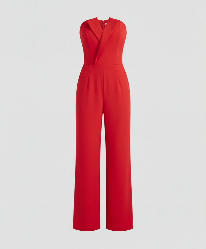 Sleeveless V-Neck Jumpsuit | EB