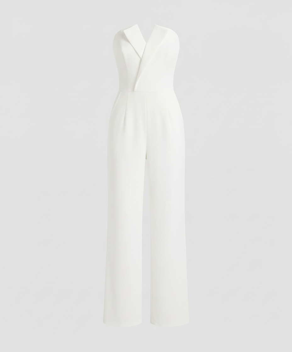 Sleeveless V-Neck Jumpsuit | EB