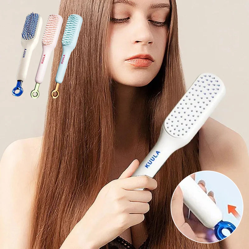 Glide™ - Self-Cleaning Antistatic Massage Comb