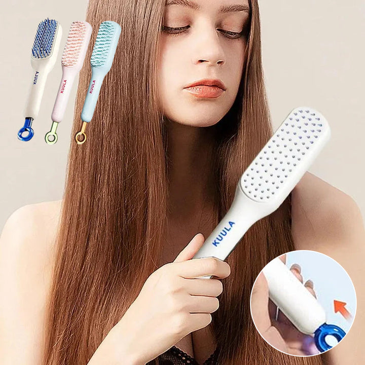Glide™ - Self-Cleaning Antistatic Massage Comb