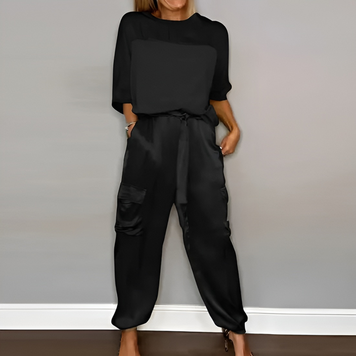 Dax Complete Silk Set for an Effortless Chic, view 6 - Elena Harper