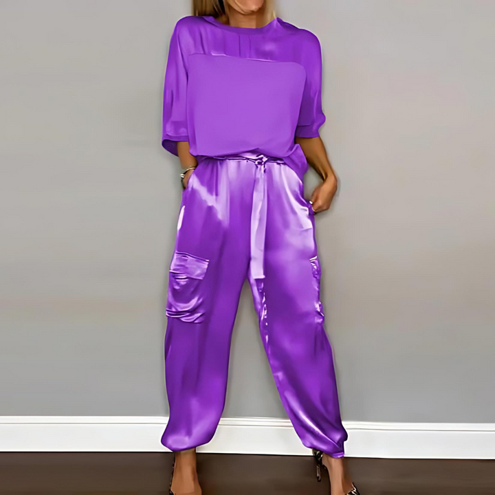 Dax Complete Silk Set for an Effortless Chic, view 5 - Elena Harper