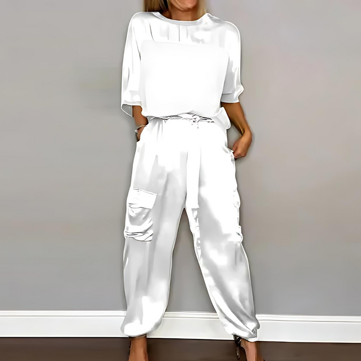 Dax Complete Silk Set for an Effortless Chic, view 4 - Elena Harper