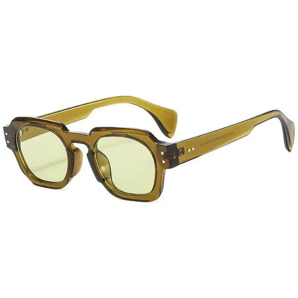 Emma & Rose Manhattan Spencer™ Millionaire sunglasses for women, black and grey retro fashion square sunglasses with UV400 protection.