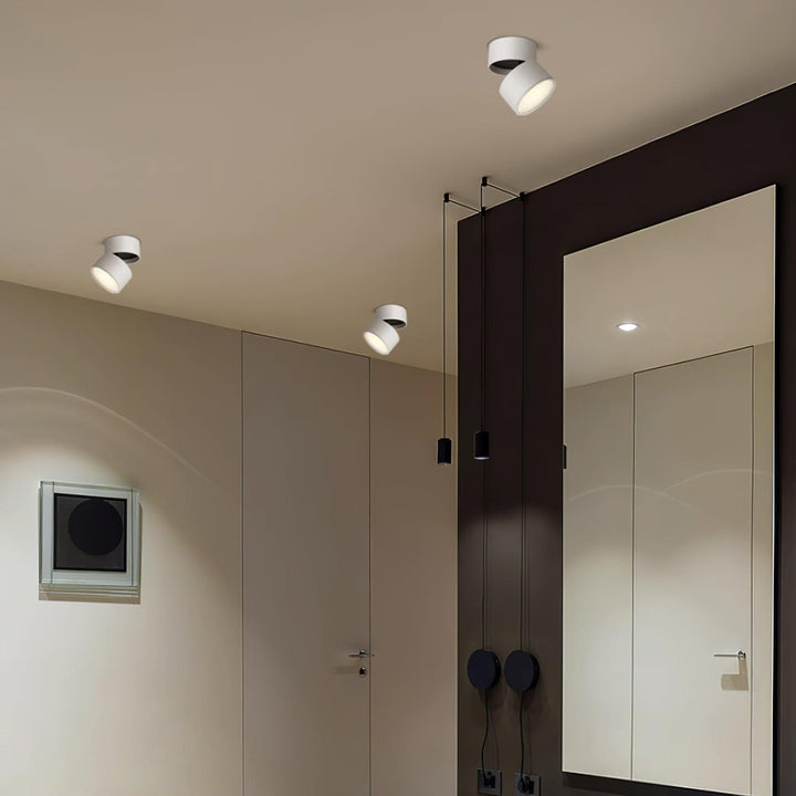 LED Ceiling Spotlight Rotatable Scandinavian Design Aluminum
