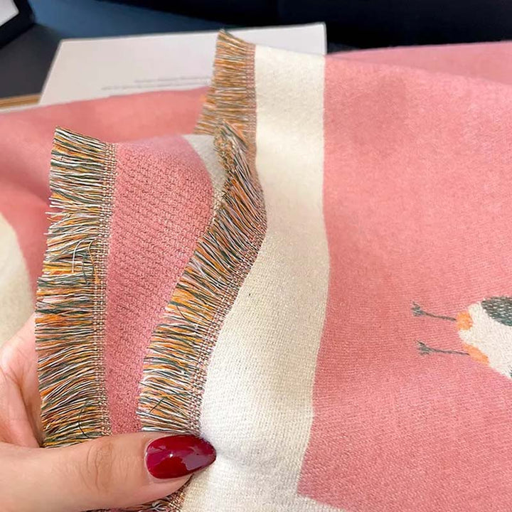 Casual Owl Print Scarf