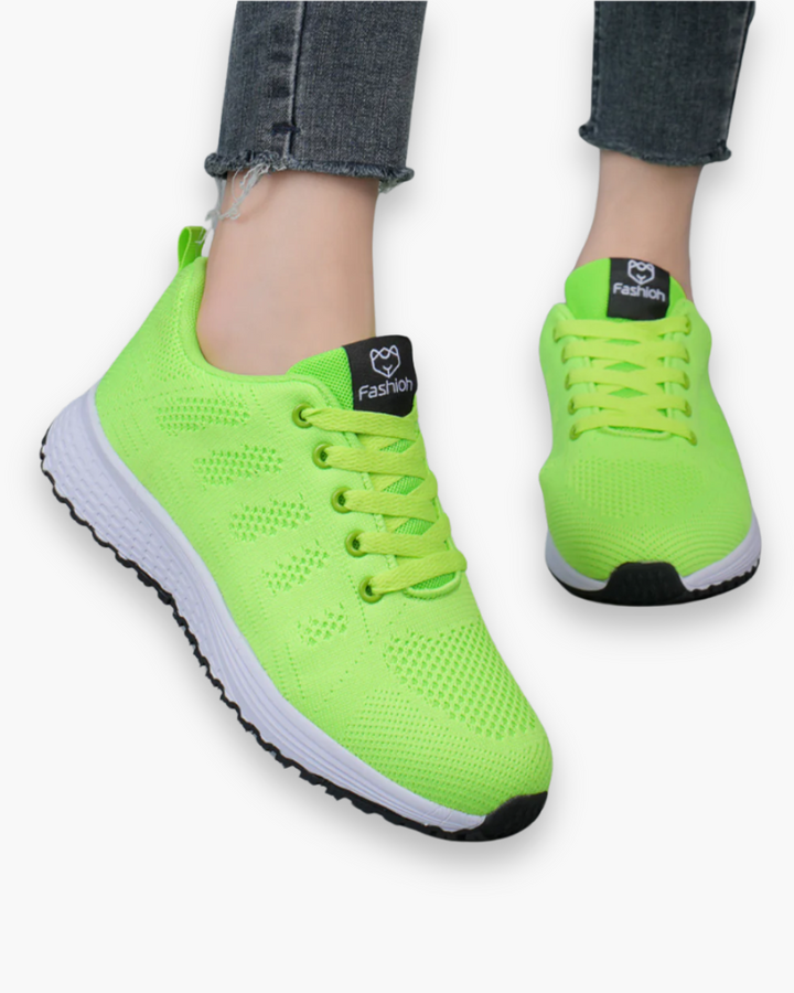 Lightweight Lace-Up Sneakers for Women Flexible and Breathable, view 4 - Elena Harper