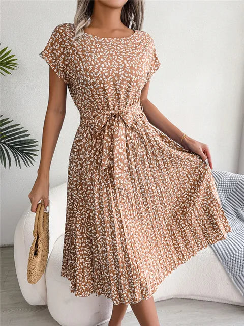 FloraChic A-Line Dress - Elena Harper