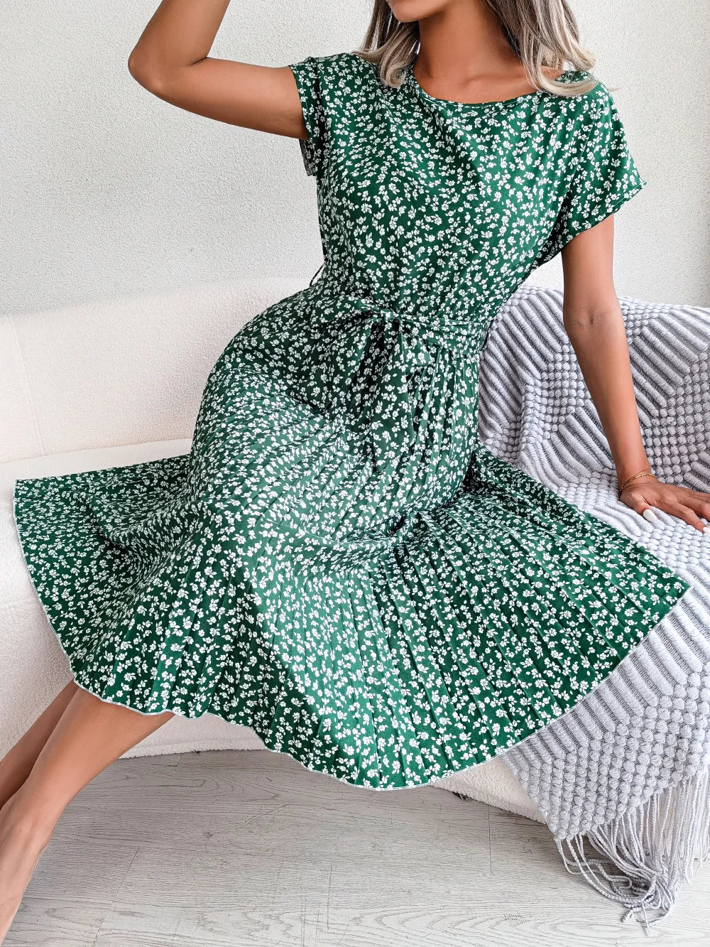 FloraChic A-Line Dress - Elena Harper