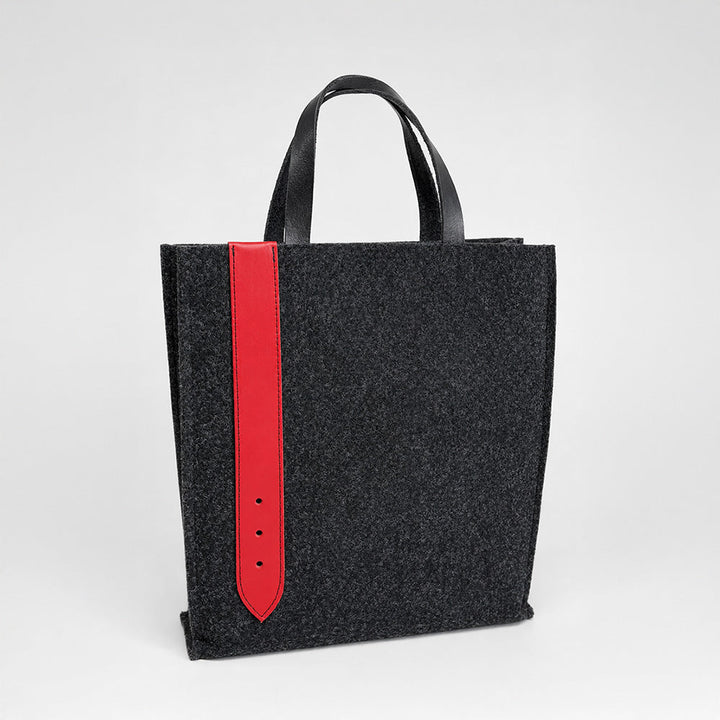 Felt bag with leather handles – durable and versatile