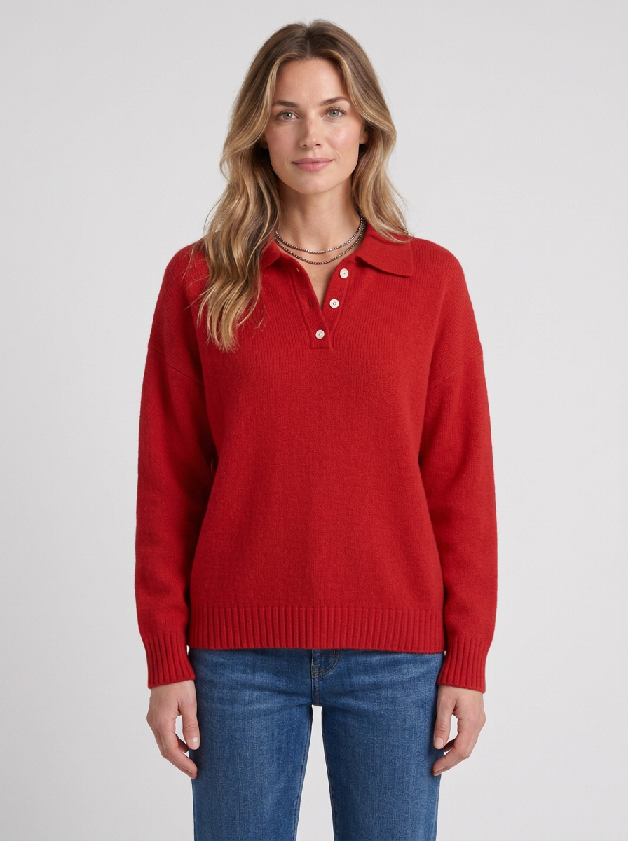 Soft Collared Jumper For Women