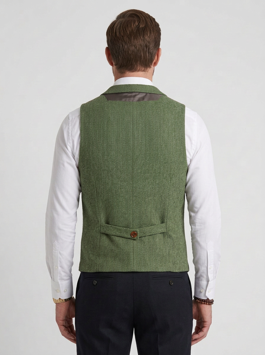 Stretch Tailored Waistcoat For Men