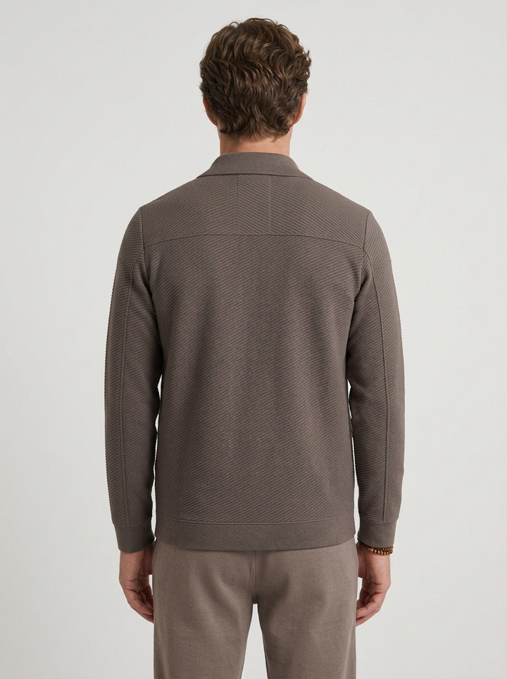 Structured Snap Button Jacket for Men