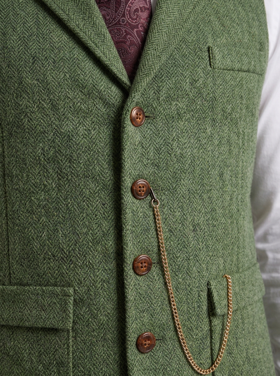 Stretch Tailored Waistcoat For Men