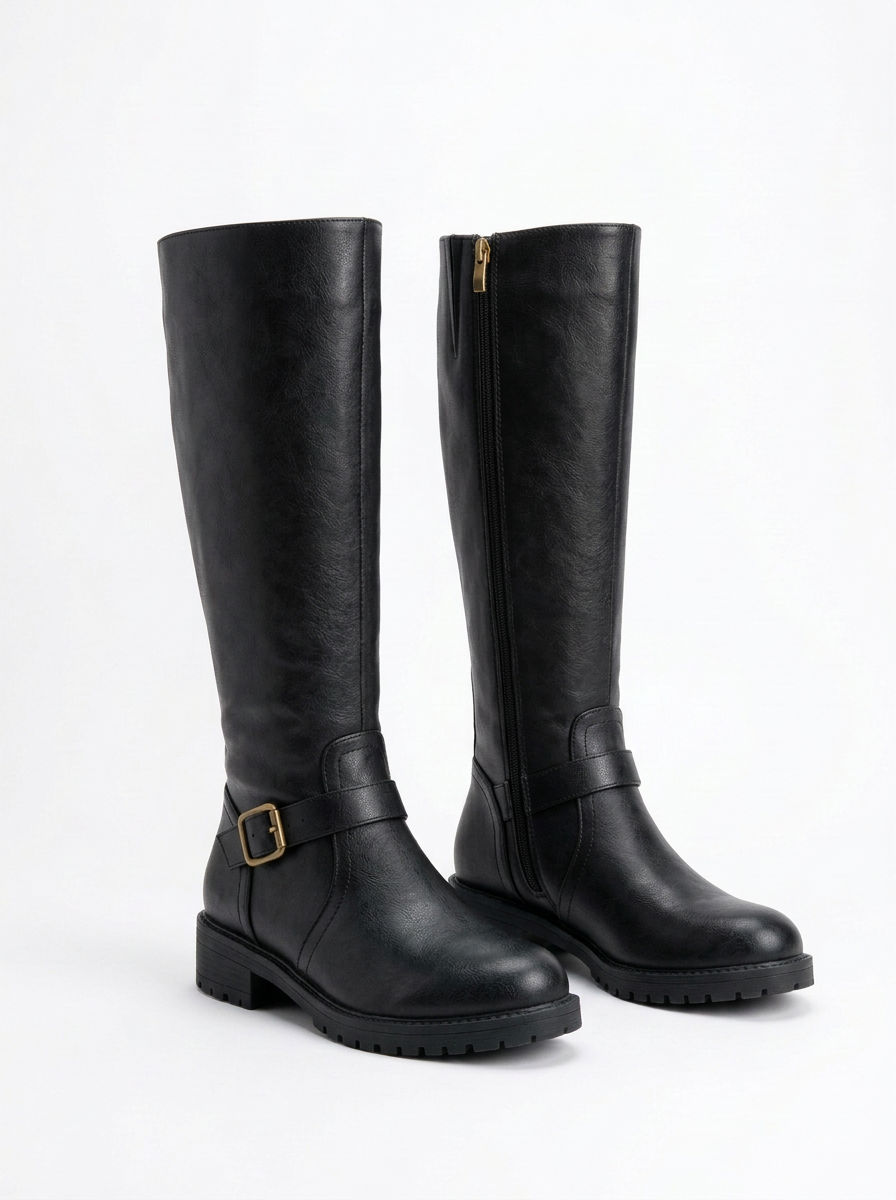 High Back Zip Boots for Women