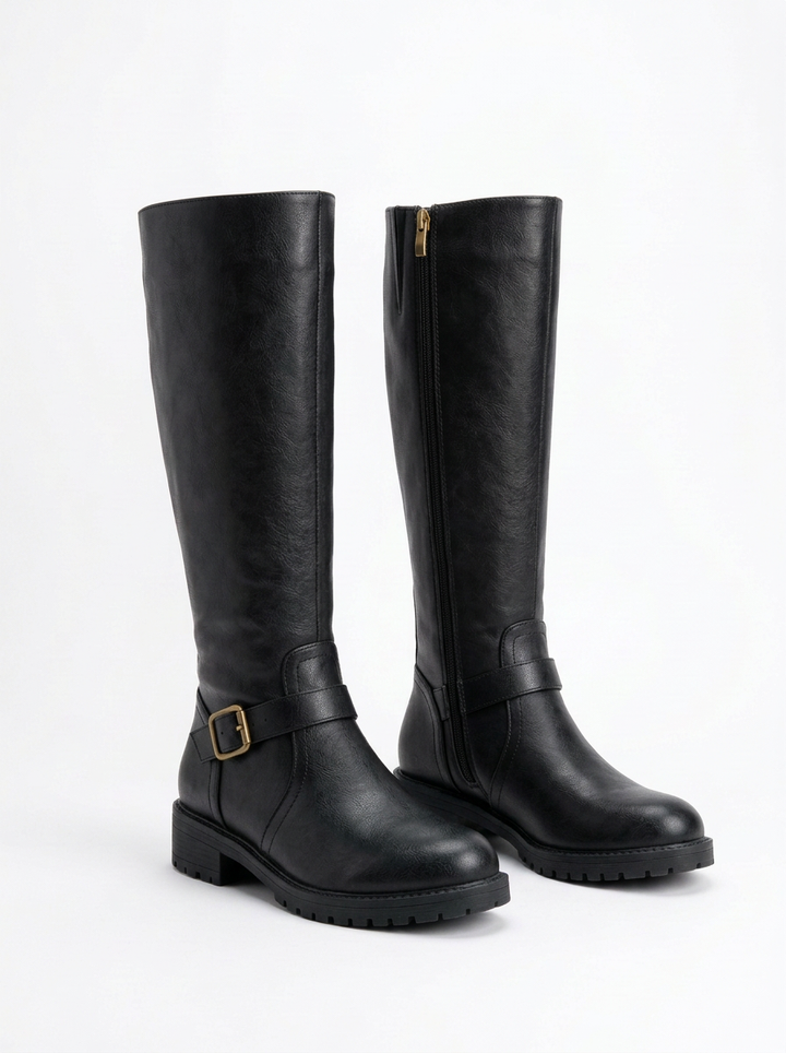 High Back Zip Boots for Women